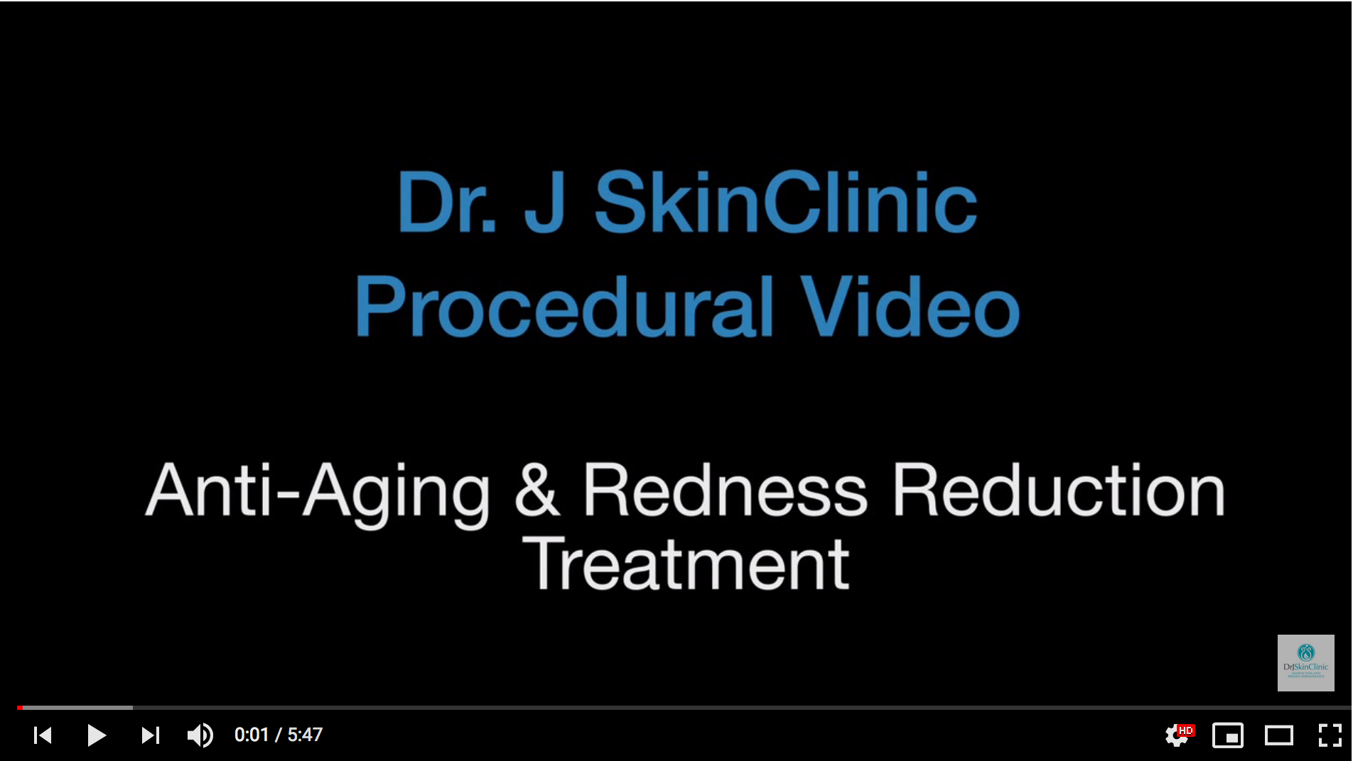 DrJSkinClinic Procedural Video Anti-Aging & Redness Reduction Treatment